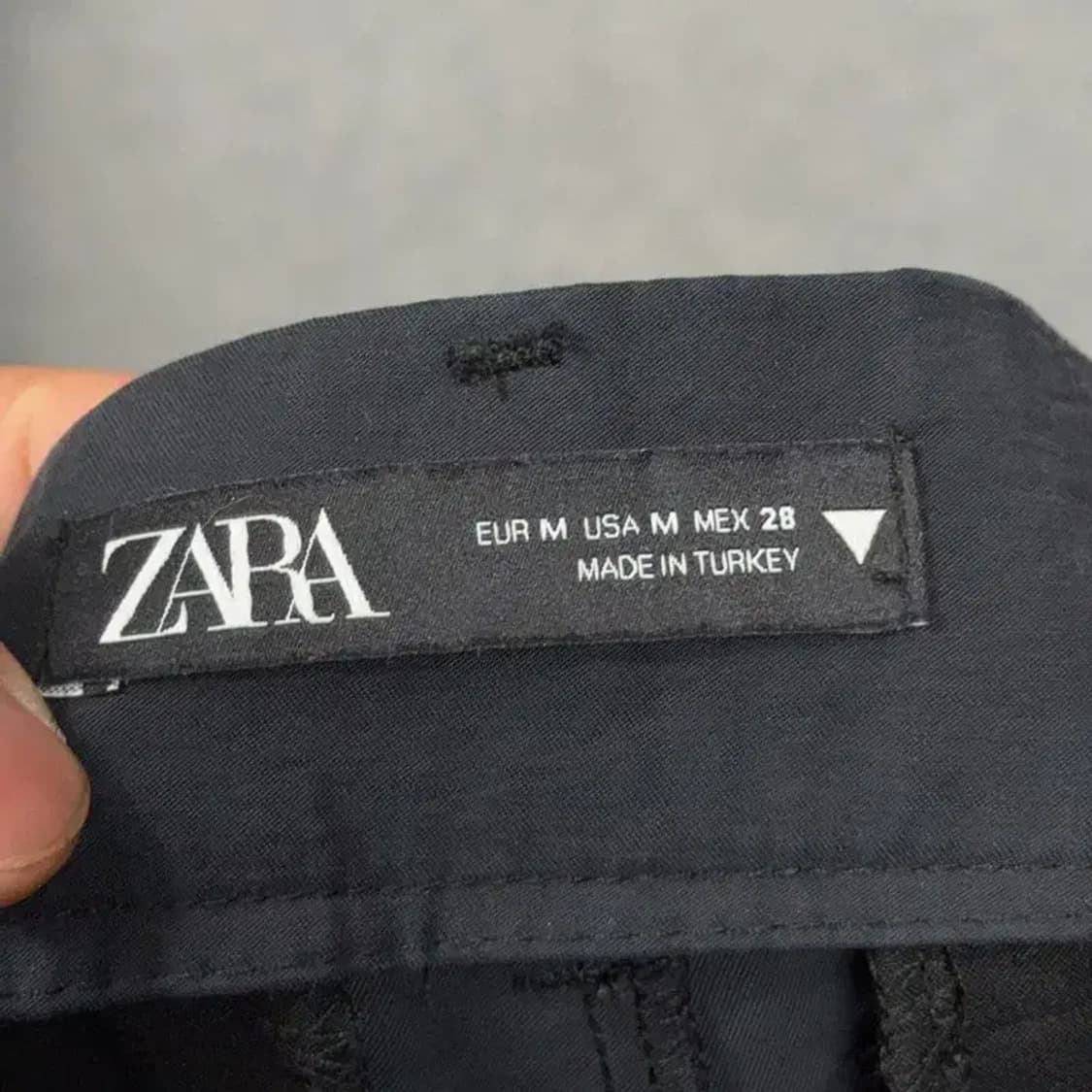 자라 블랙 와이드 팬츠 M 상품이미지5