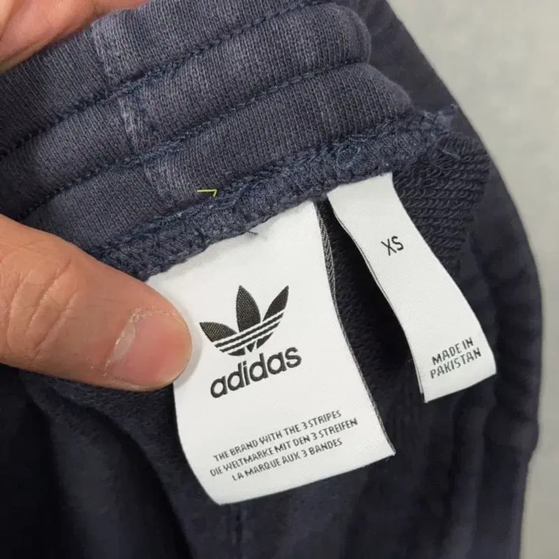 아디다스 네이비 로고 밴딩 반바지 XS 상품이미지3