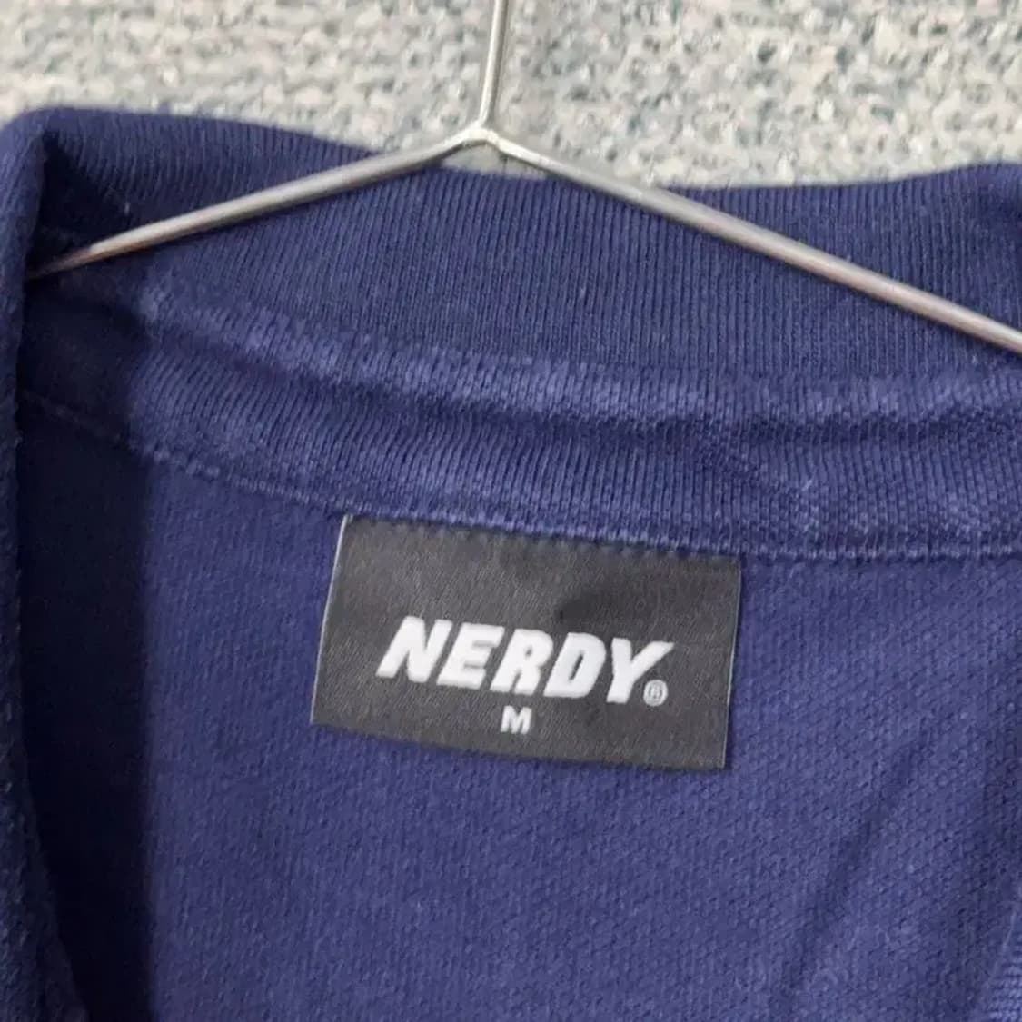 널디 네이비 로고 반팔 카라 원피스 M 상품이미지5