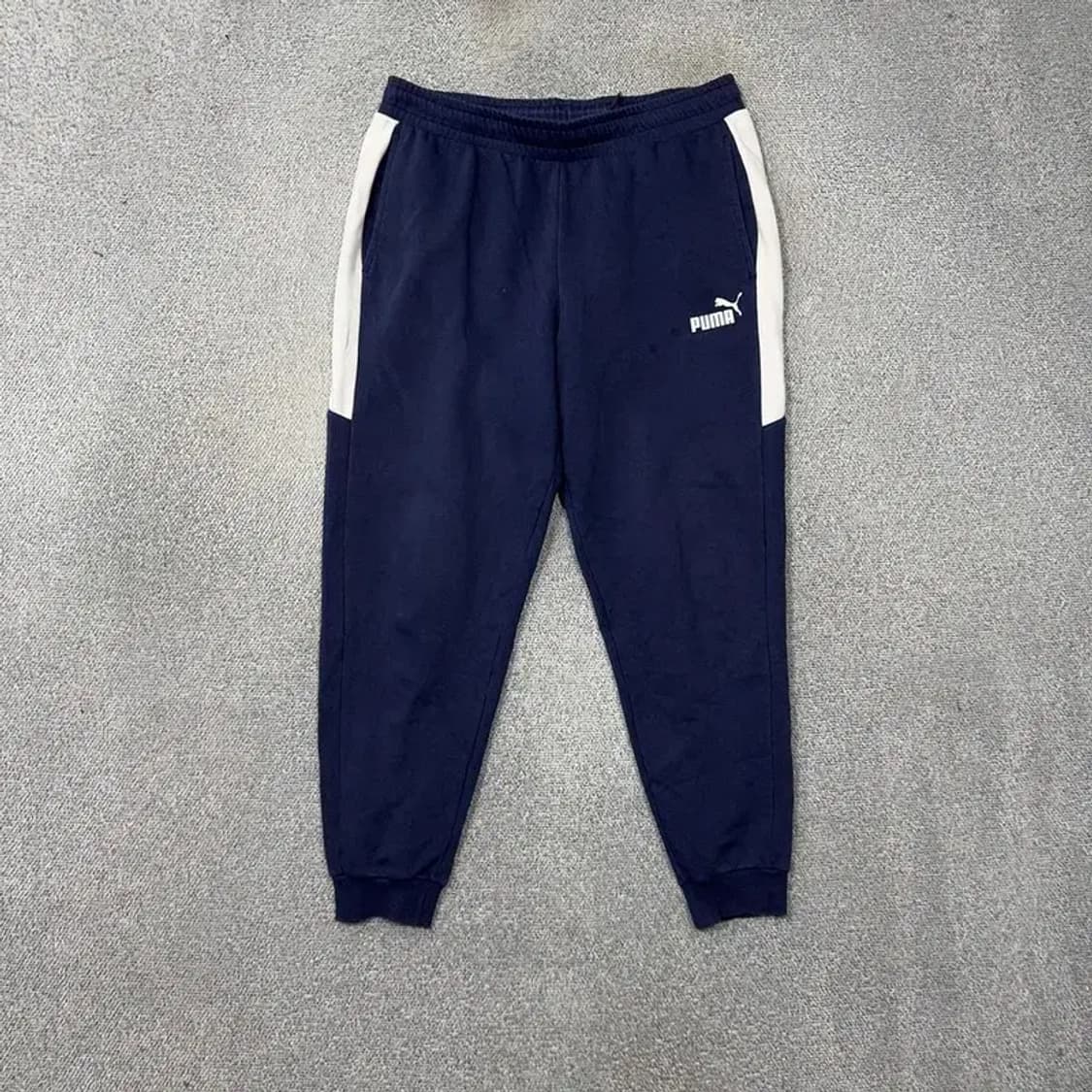 푸마 네이비 로고 남성 조거팬츠 XL 상품이미지1