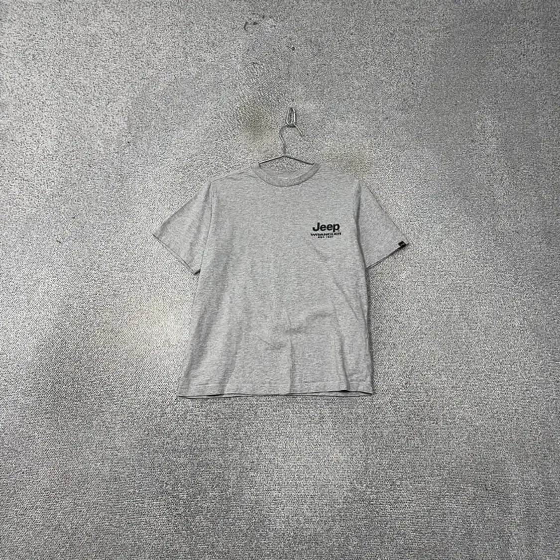 지프 라이트 그레이 캐주얼 로고 반팔 티 S 상품이미지1