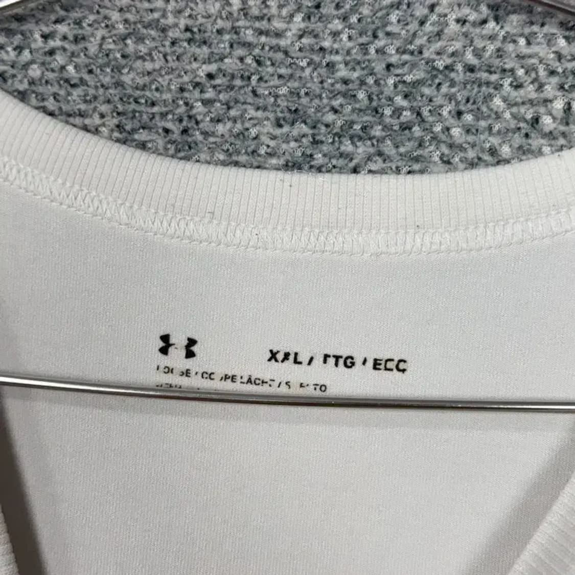 언더아머 프린팅 화이트 반팔 티 XPL/FTG/ECC 상품이미지4