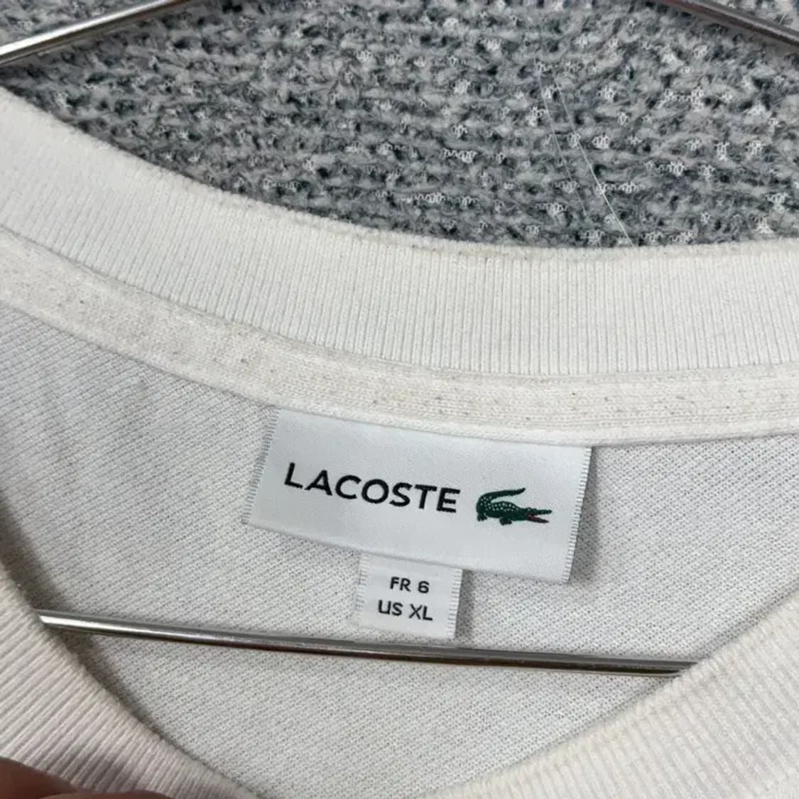 라코스테 캐주얼 로고 단가라 반팔티 XL 상품이미지3