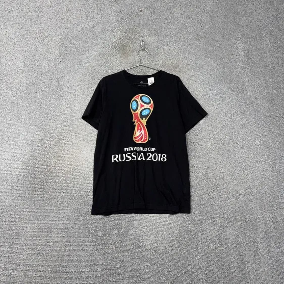 아디다스 러시아 월드컵 프린팅 블랙 반팔 티 L 상품이미지1