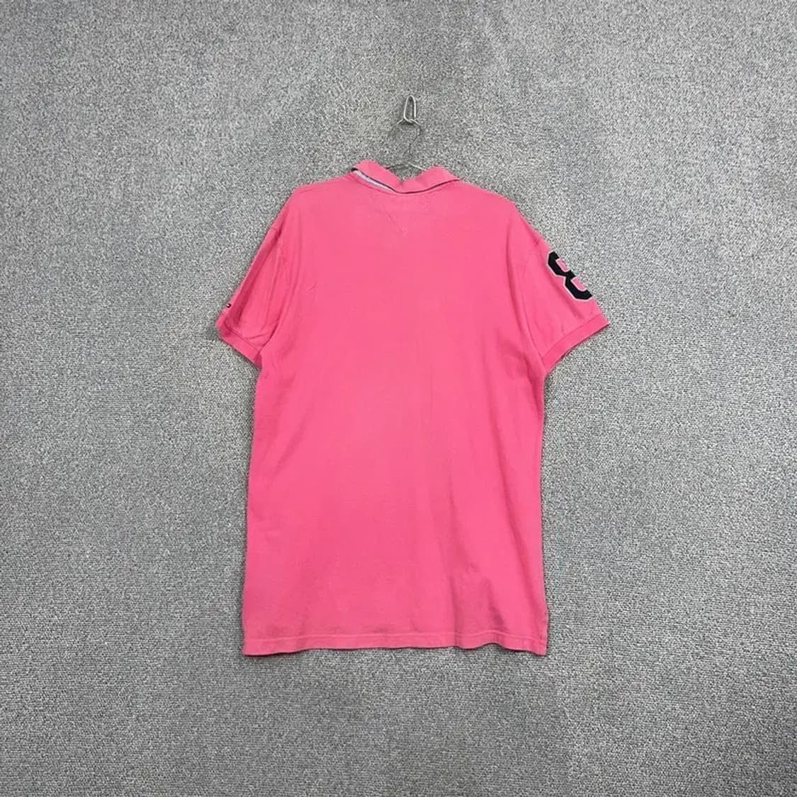 타미힐피거 뉴욕 자수로고 핑크 카라티 XL 상품이미지2