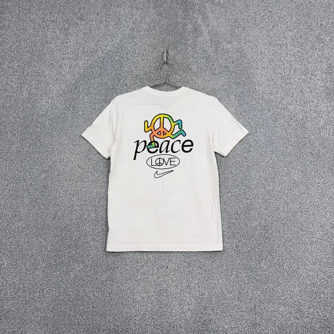 나이키 캐주얼 백프린팅 화이트 반팔 티 S 상품이미지2