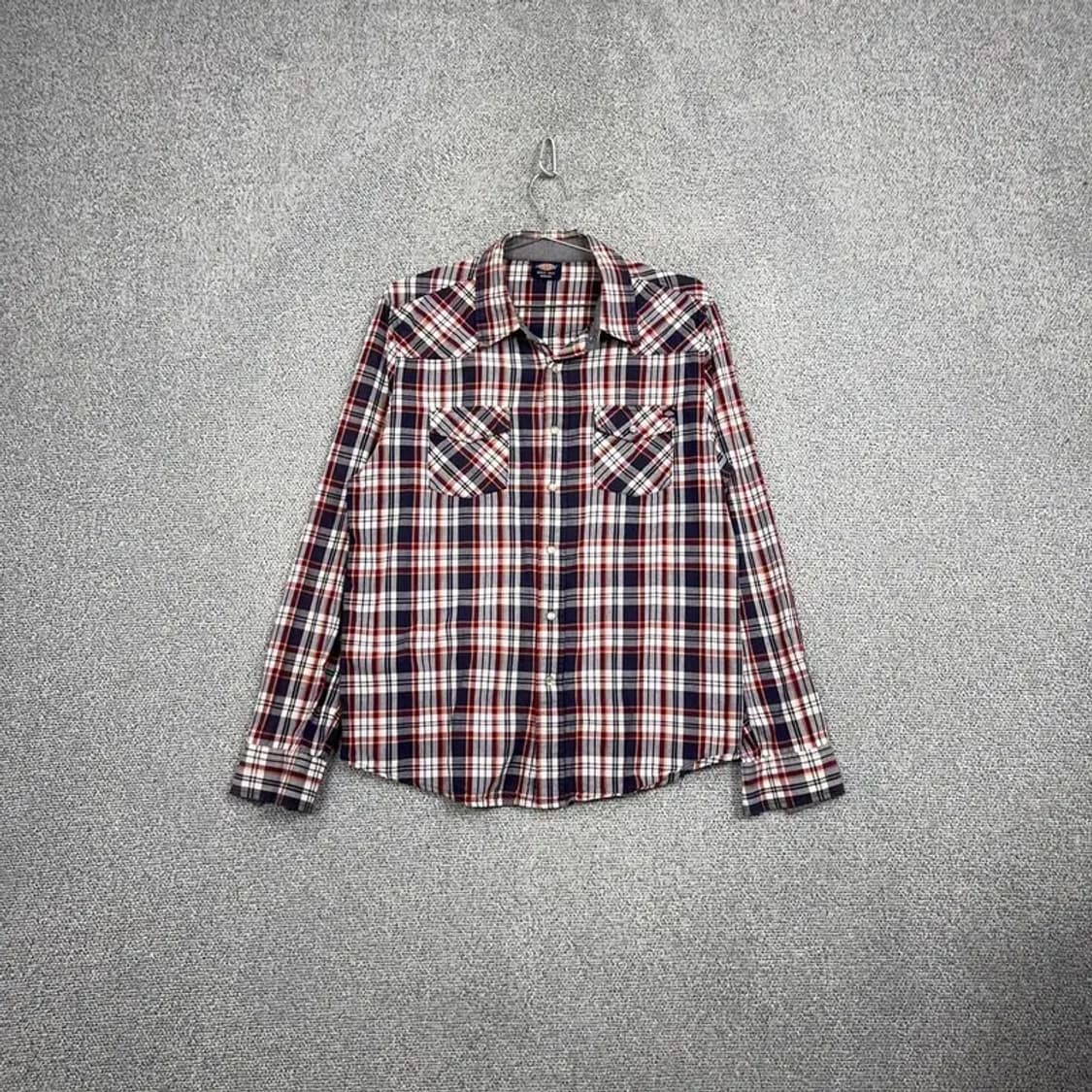 디키즈 플란넬 투포켓 체크 셔츠 M 상품이미지1