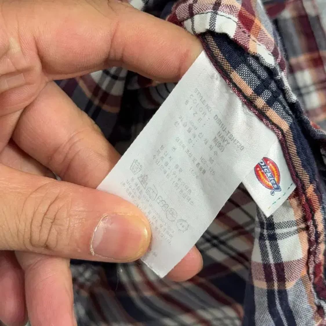 디키즈 플란넬 투포켓 체크 셔츠 M 상품이미지4