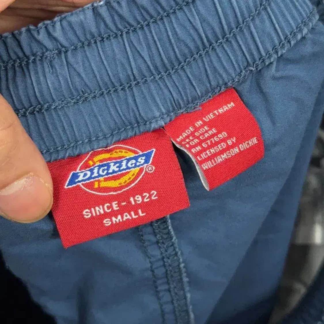 디키즈 네이비 밴딩 반바지 S(90) 상품이미지5