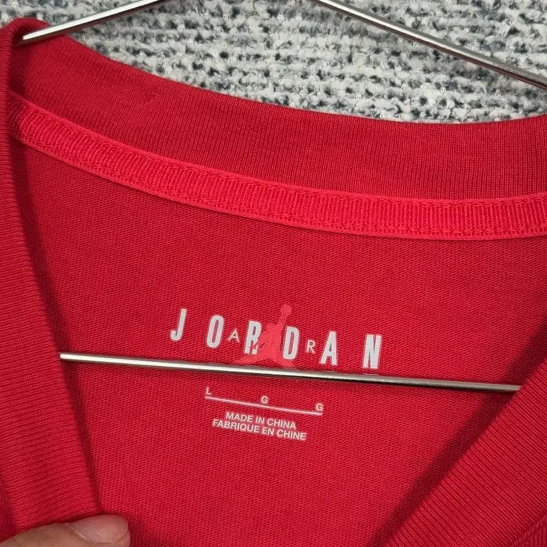 조던 스펠 프린팅 로고 박스핏 반팔티 L 상품이미지3