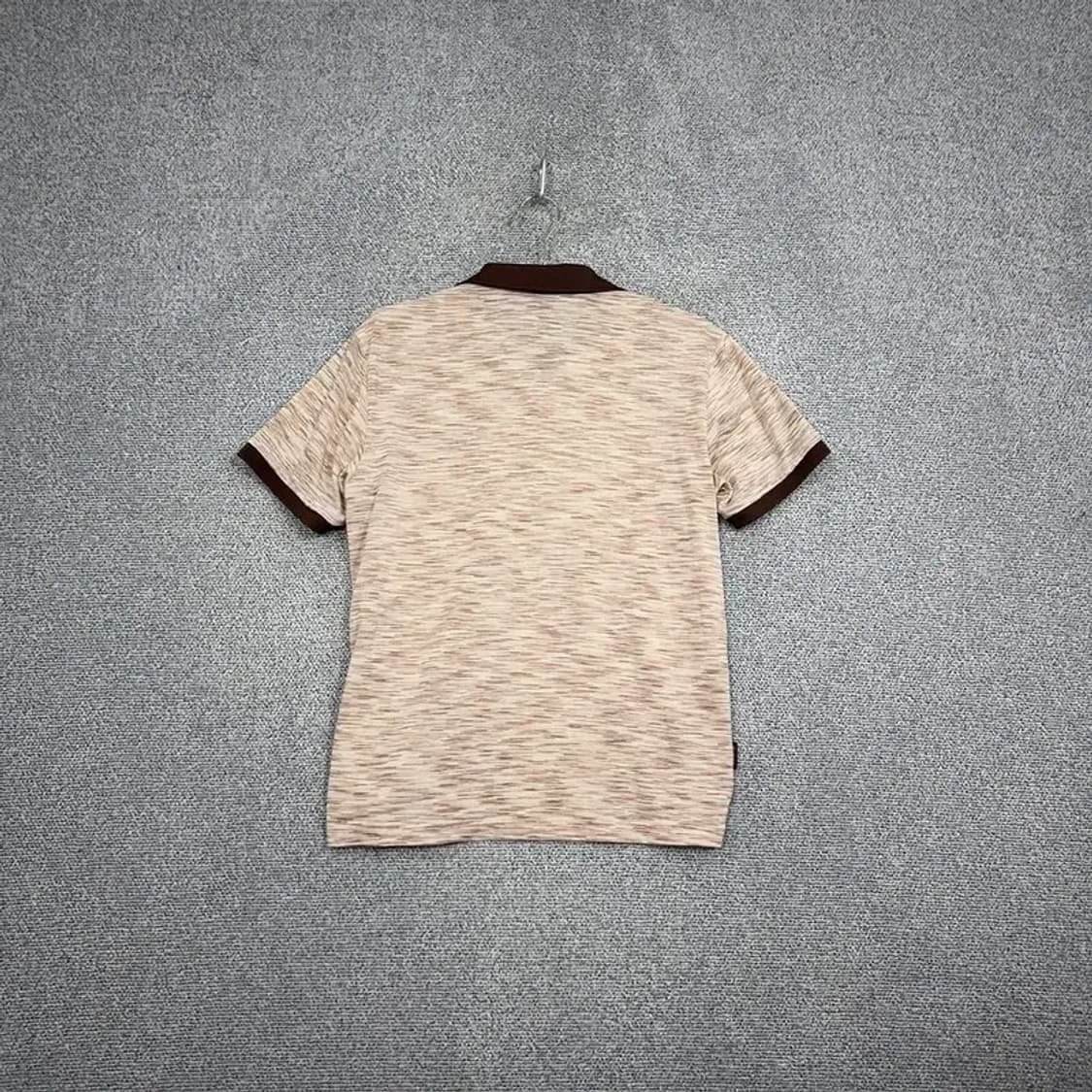 머렐 스트라이프 베이지 기능성 반팔 카라티 L/100 상품이미지2