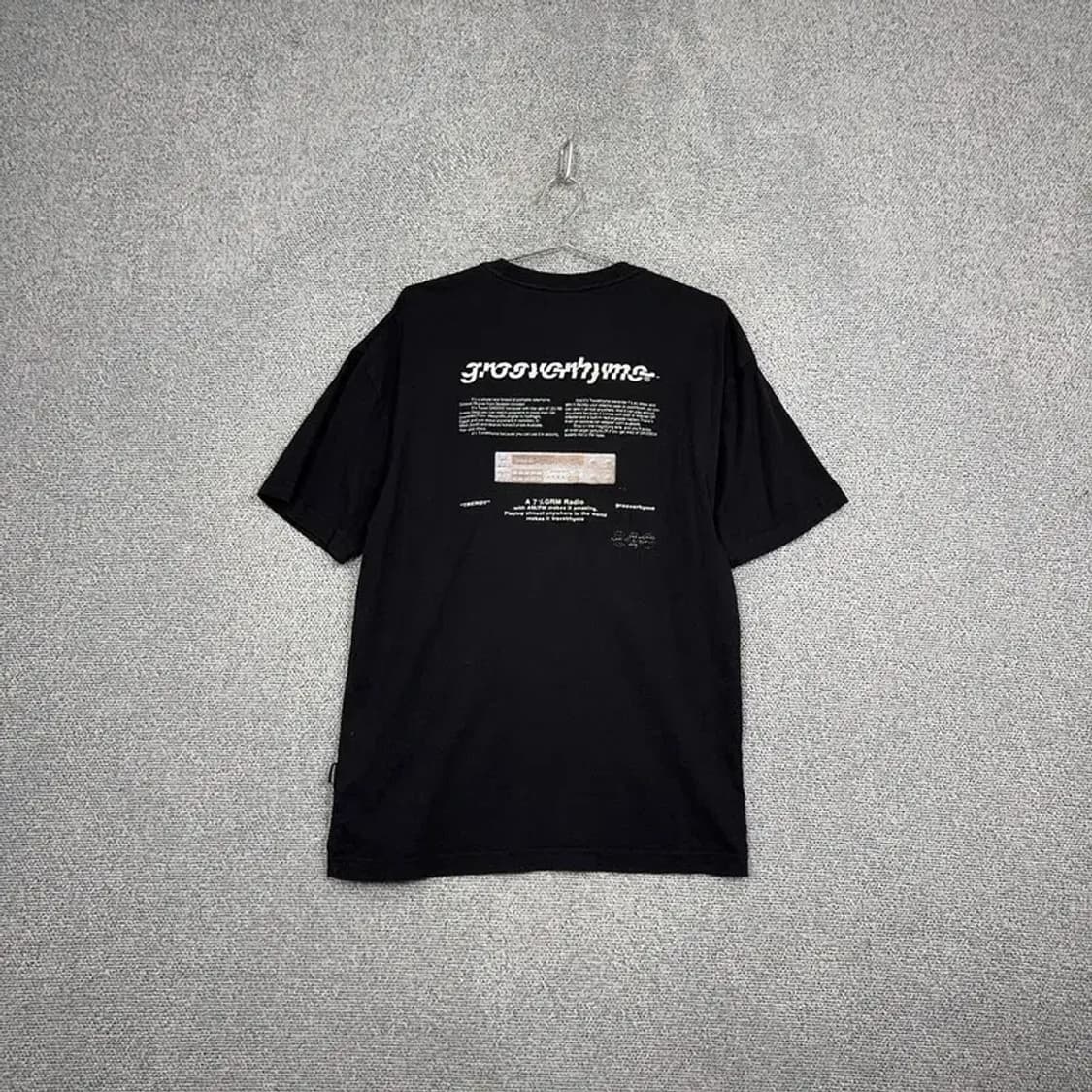 그루브라임 로고 프린팅 오버핏 반팔티 S 상품이미지2