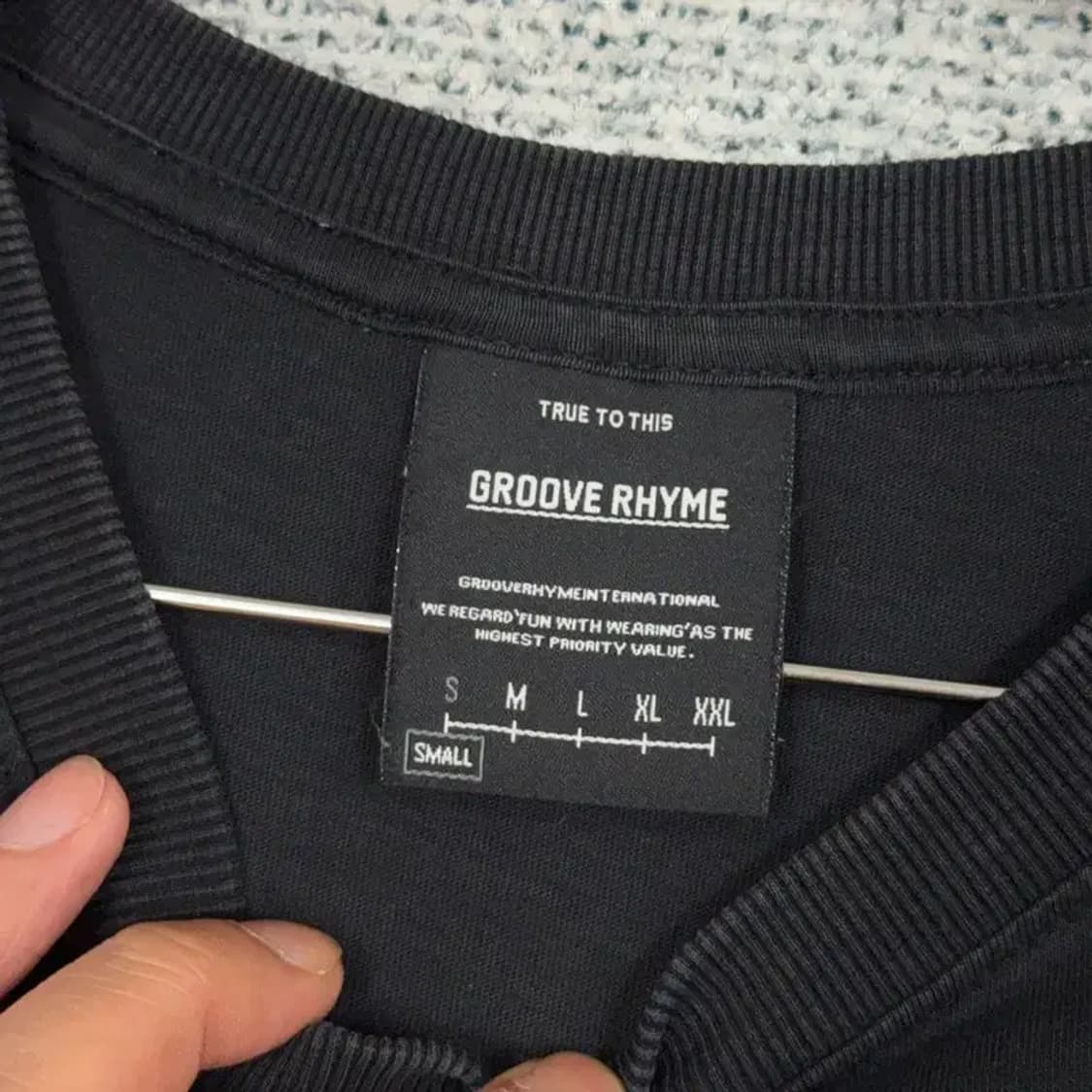 그루브라임 로고 프린팅 오버핏 반팔티 S 상품이미지3