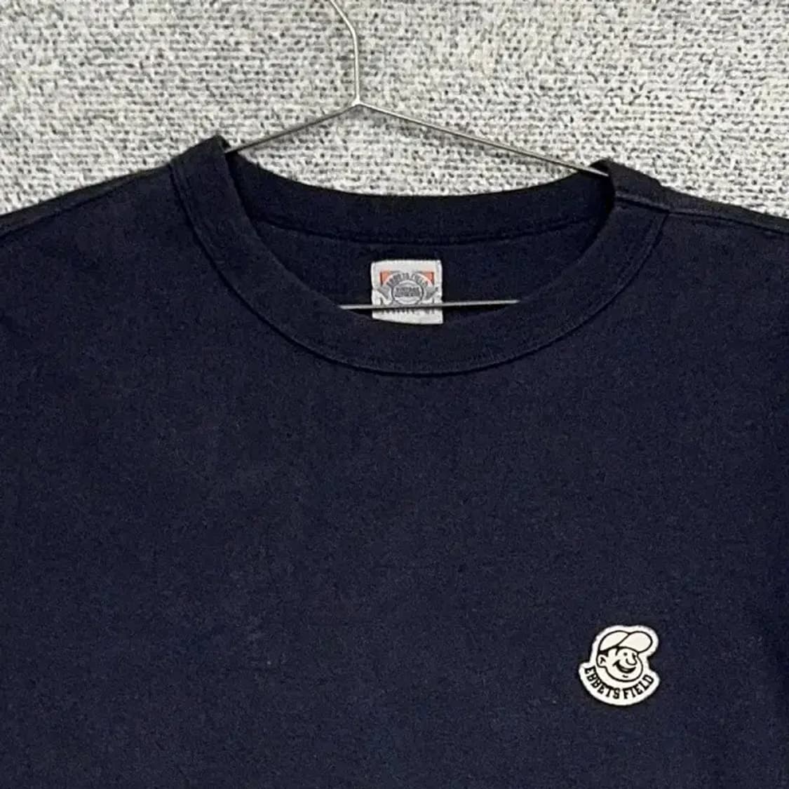 이벳필드 네이비 로고 오버핏 반팔 티 XL 상품이미지3