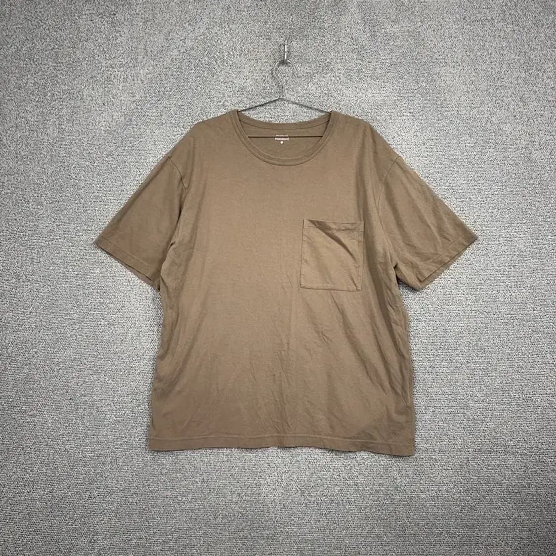 무신사스탠다드 베이지 포켓 박스핏 반팔 티 2XL 상품이미지1