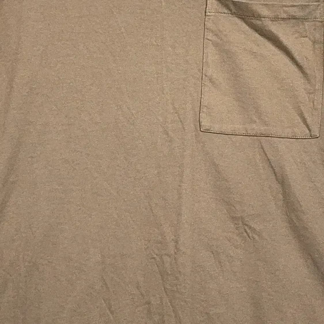 무신사스탠다드 베이지 포켓 박스핏 반팔 티 2XL 상품이미지5