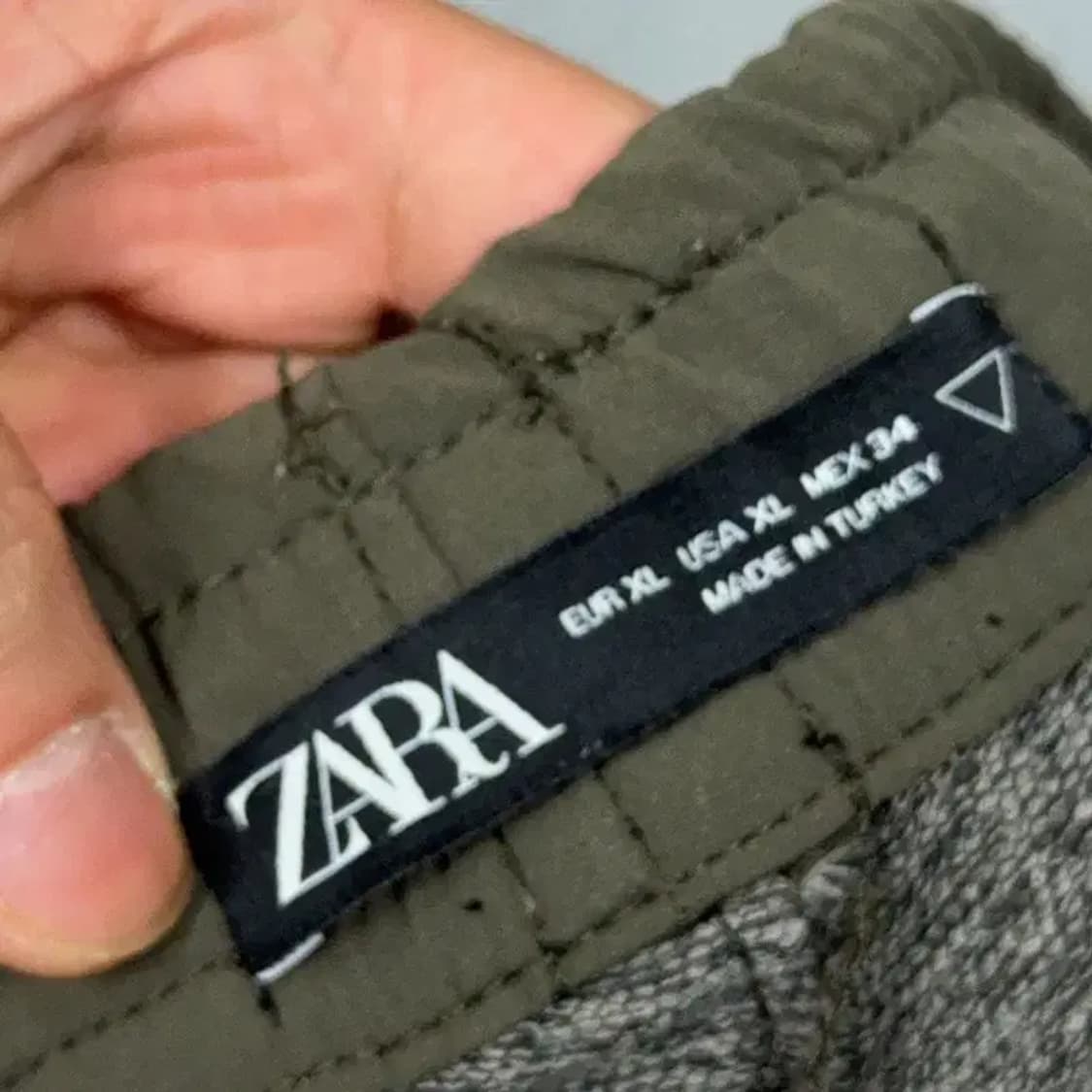 자라 카키 기능성 반바지 XL 상품이미지5