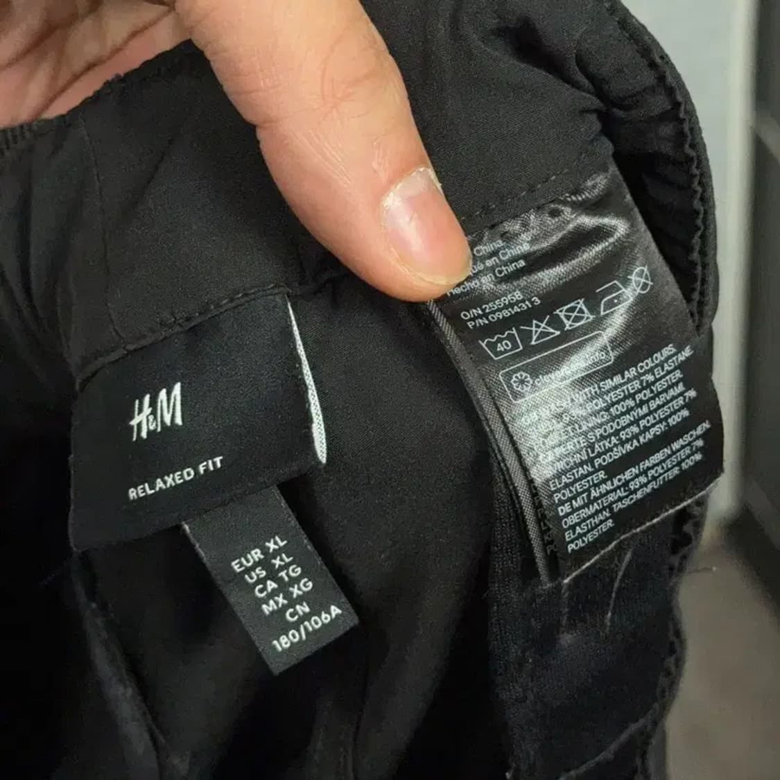 에이치엔앰 블랙 벨티드 반바지 XL 상품이미지5