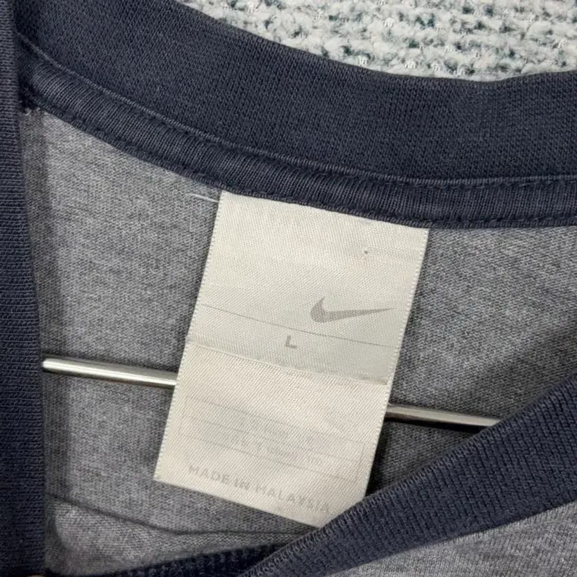 나이키 에어 프린팅 나그랑 그레이 반팔 티 L 상품이미지4