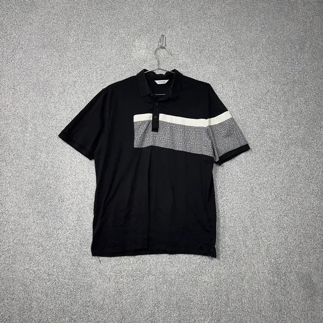 마인드브릿지 블랙 기능성 반팔 카라티 105 상품이미지1