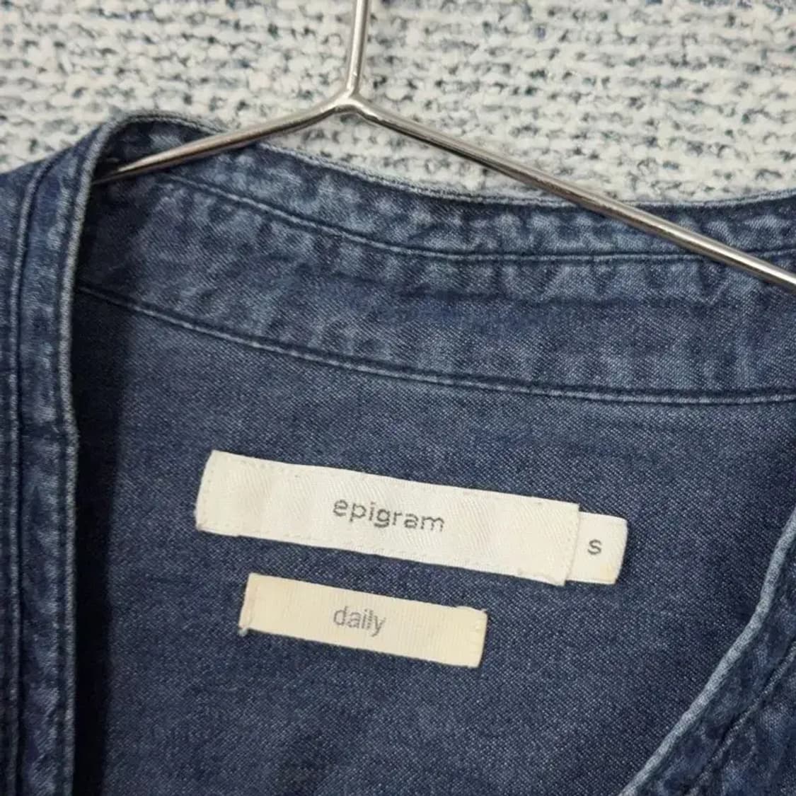 에피그램 진청 데님 셔츠 S 상품이미지3