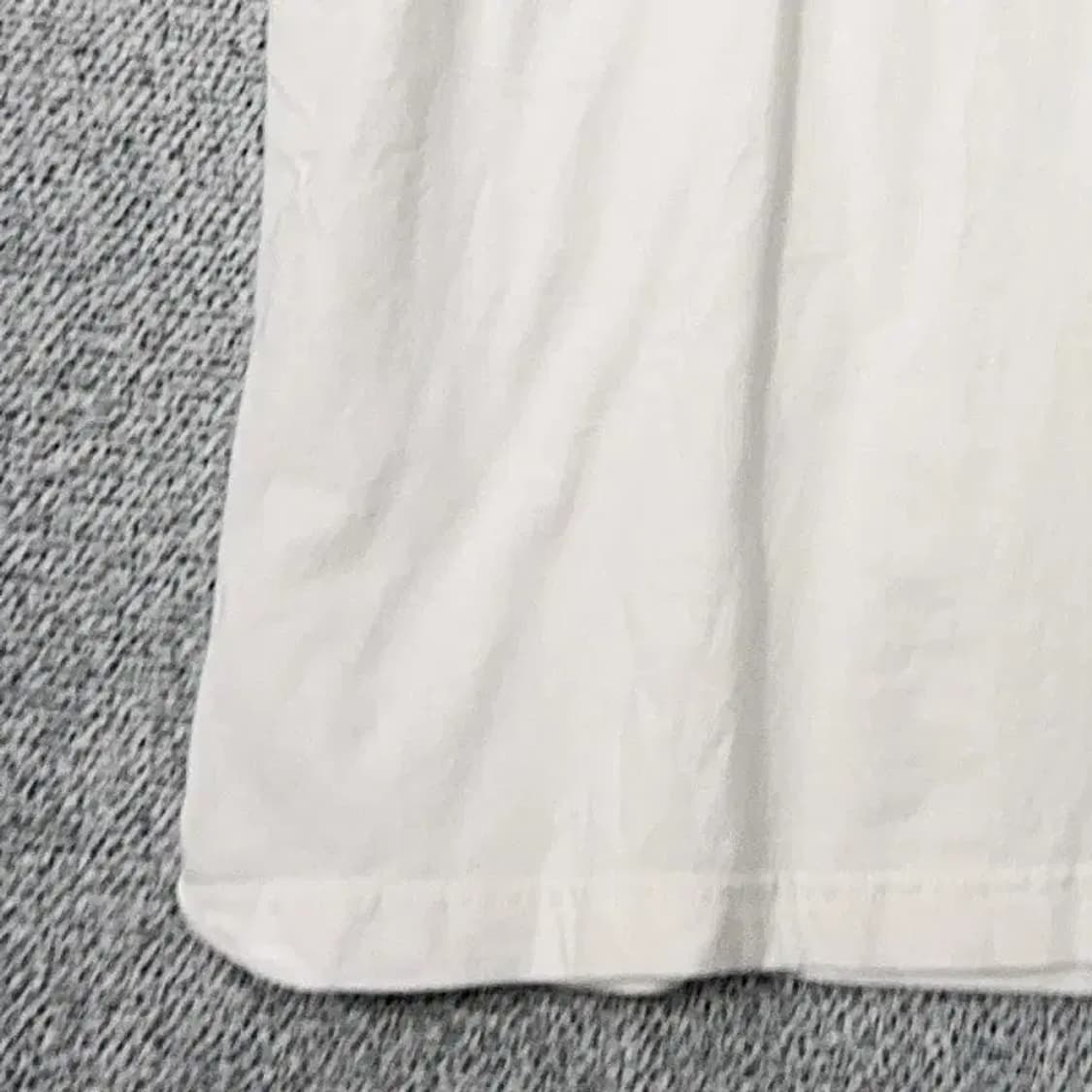 타미힐피거 화이트 캐주얼 로고 반팔 티 S 상품이미지3