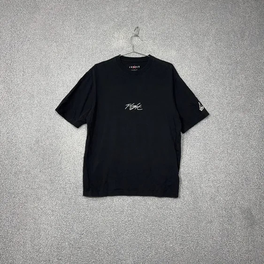 조던 블랙 자수 로고 반팔 티 L 상품이미지1