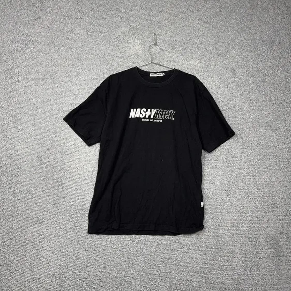 내스티킥 프린팅 블랙 반팔 티 M 상품이미지1