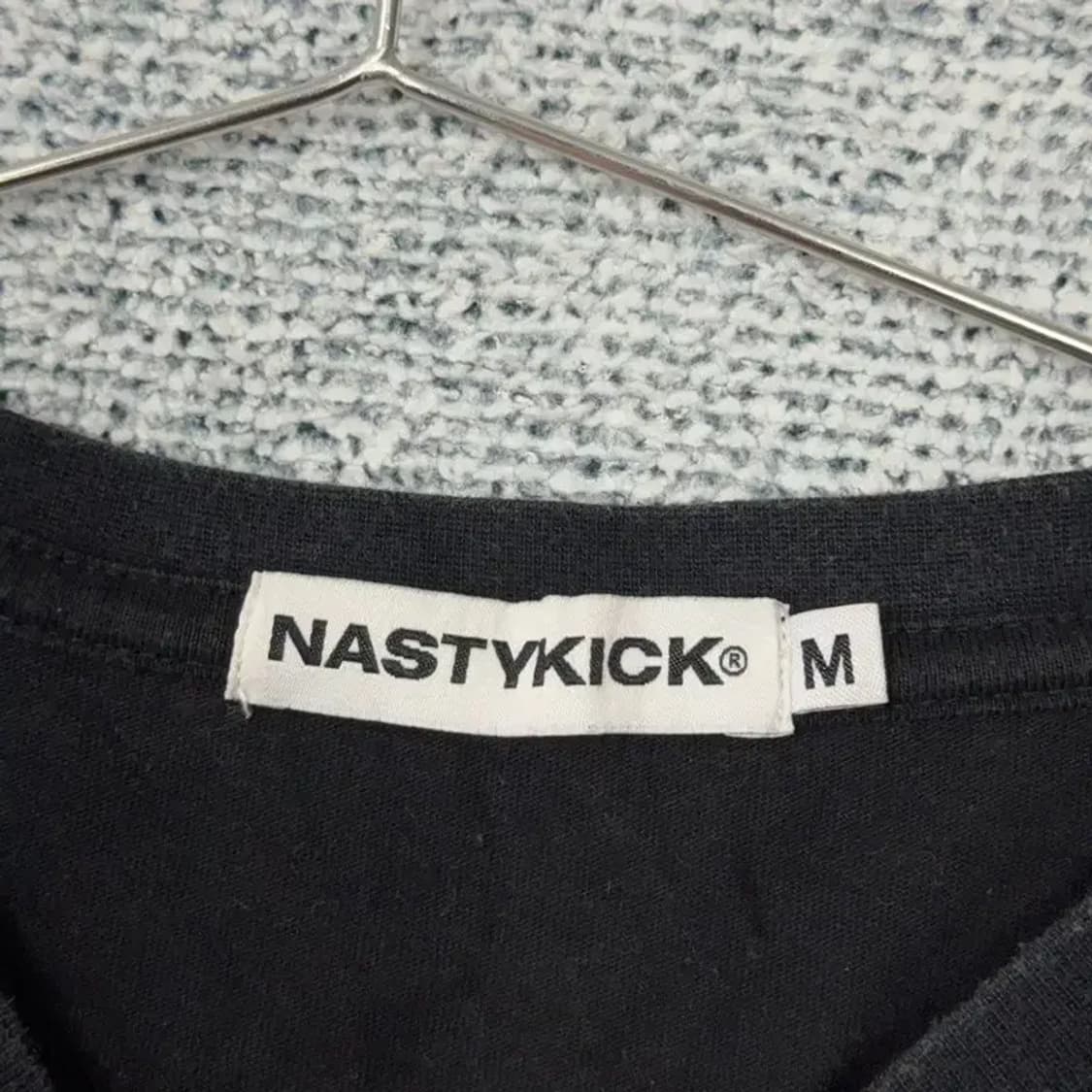 내스티킥 프린팅 블랙 반팔 티 M 상품이미지3