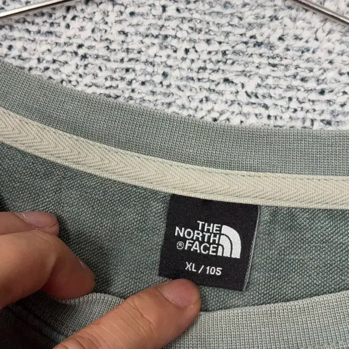 노스페이스 라이트 그린 빈티지 긴팔티 105 상품이미지3