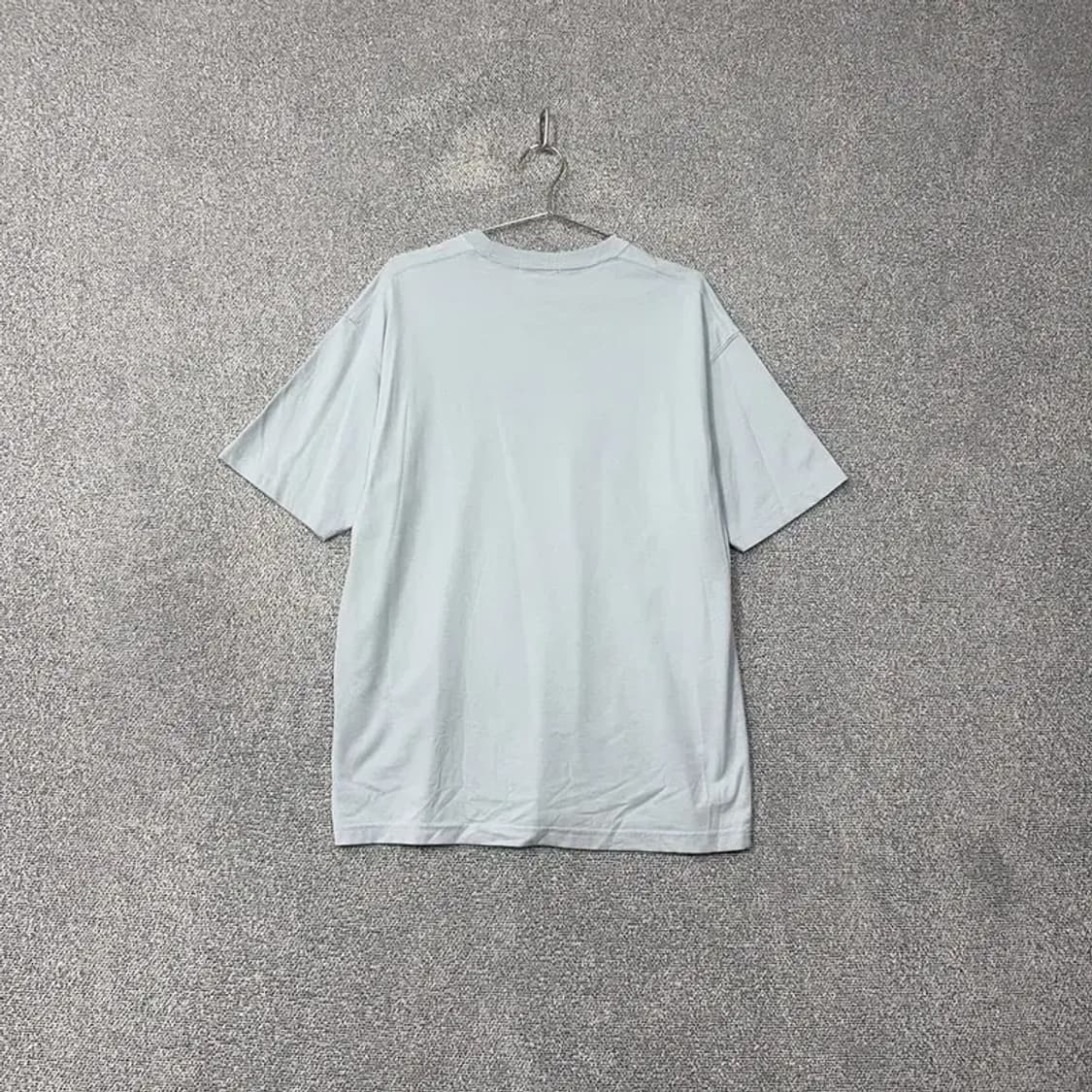 후아유 베어로고 라이트 블루 반팔 티 L 상품이미지2