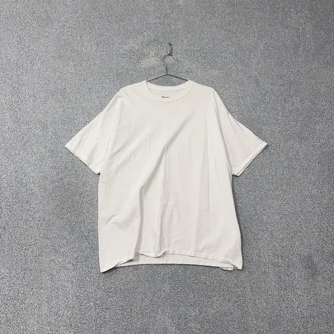 챔피온 베이직 로고 화이트 반팔 티 2XL 상품이미지1