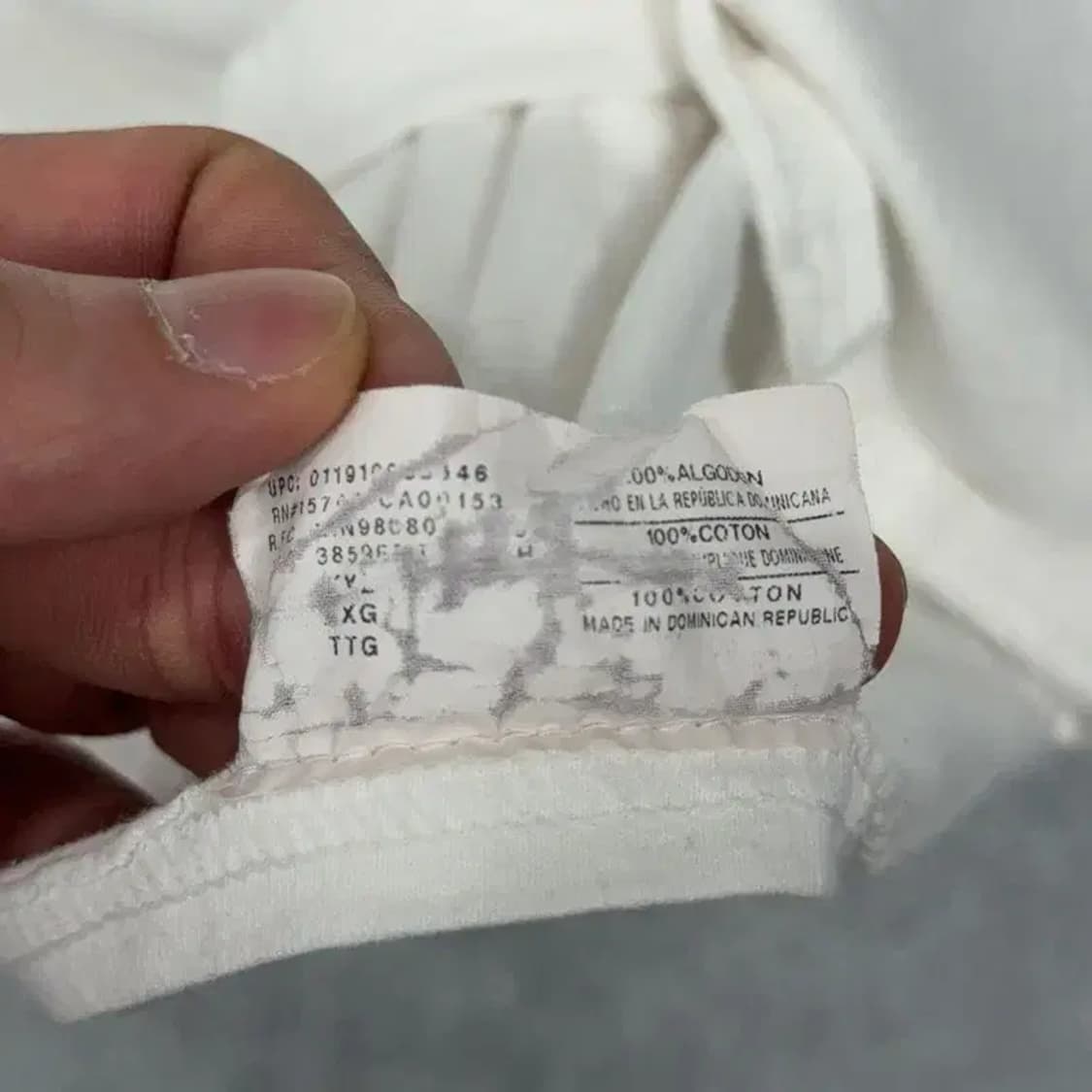 챔피온 베이직 로고 화이트 반팔 티 2XL 상품이미지4