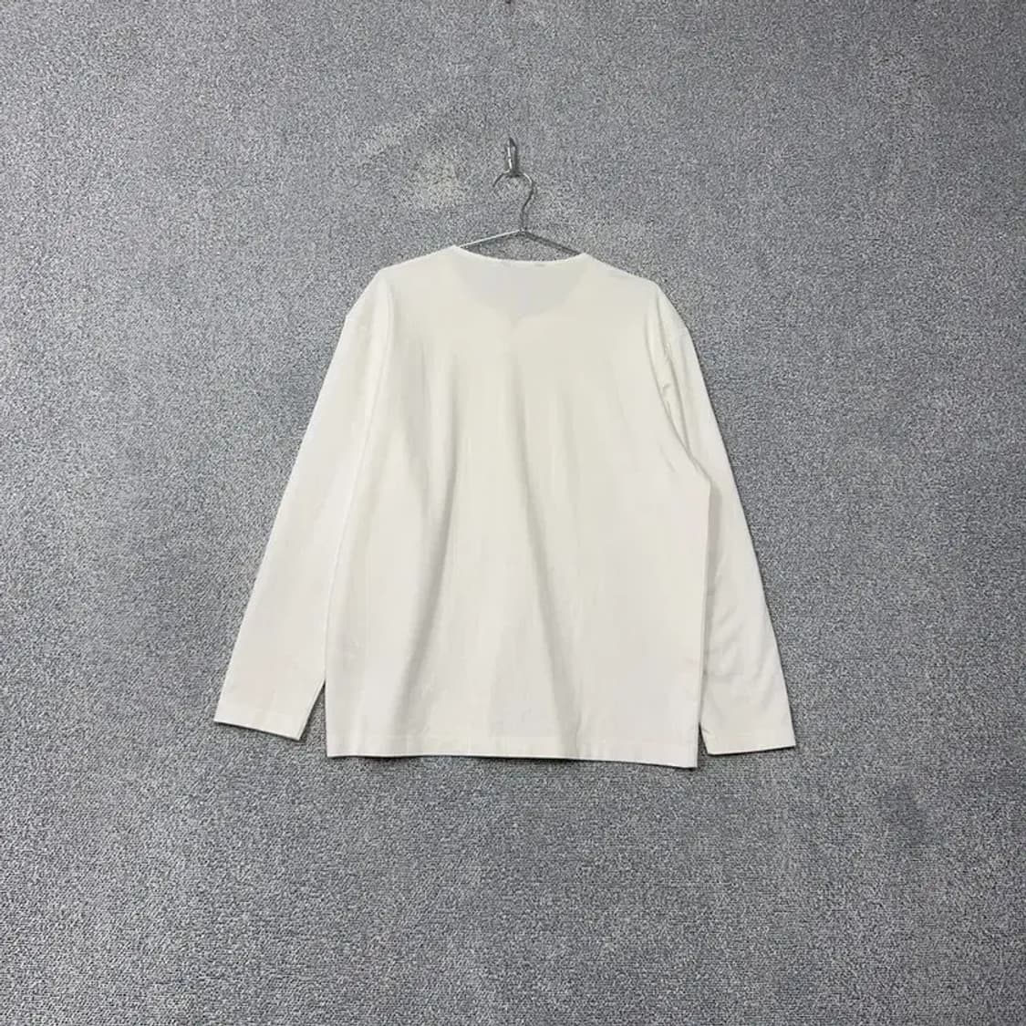 마인드브릿지 남성 캐주얼 화이트 긴팔 티 105 상품이미지2