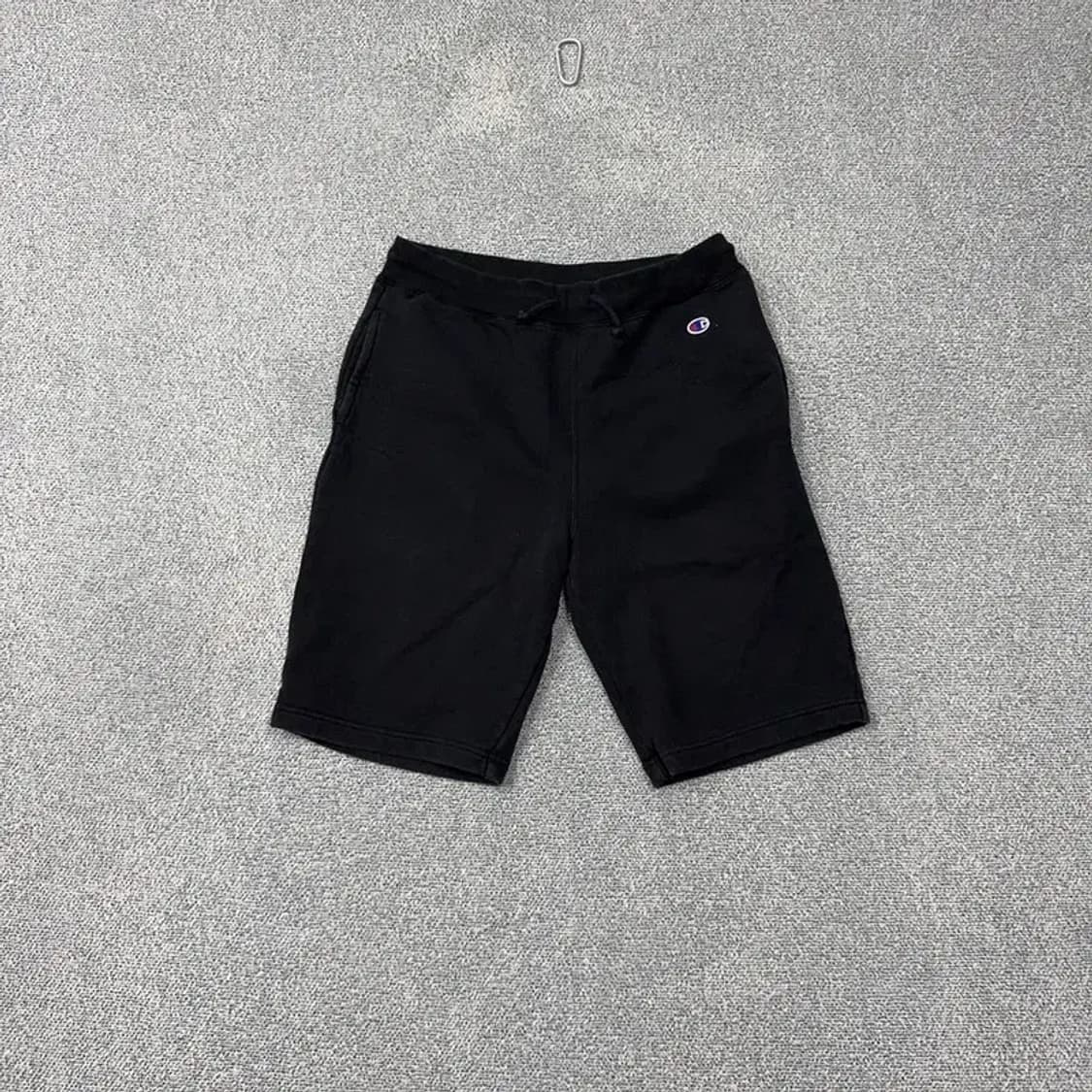 챔피온 블랙 로고 밴딩 반바지 X-LARGE 상품이미지1