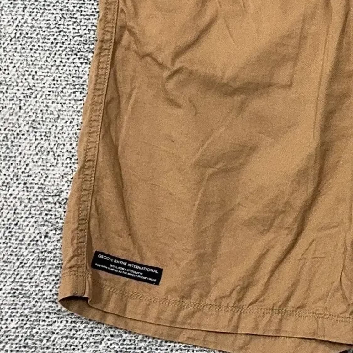 그루브라임 캐주얼 카멜 반바지 LARGE 상품이미지3