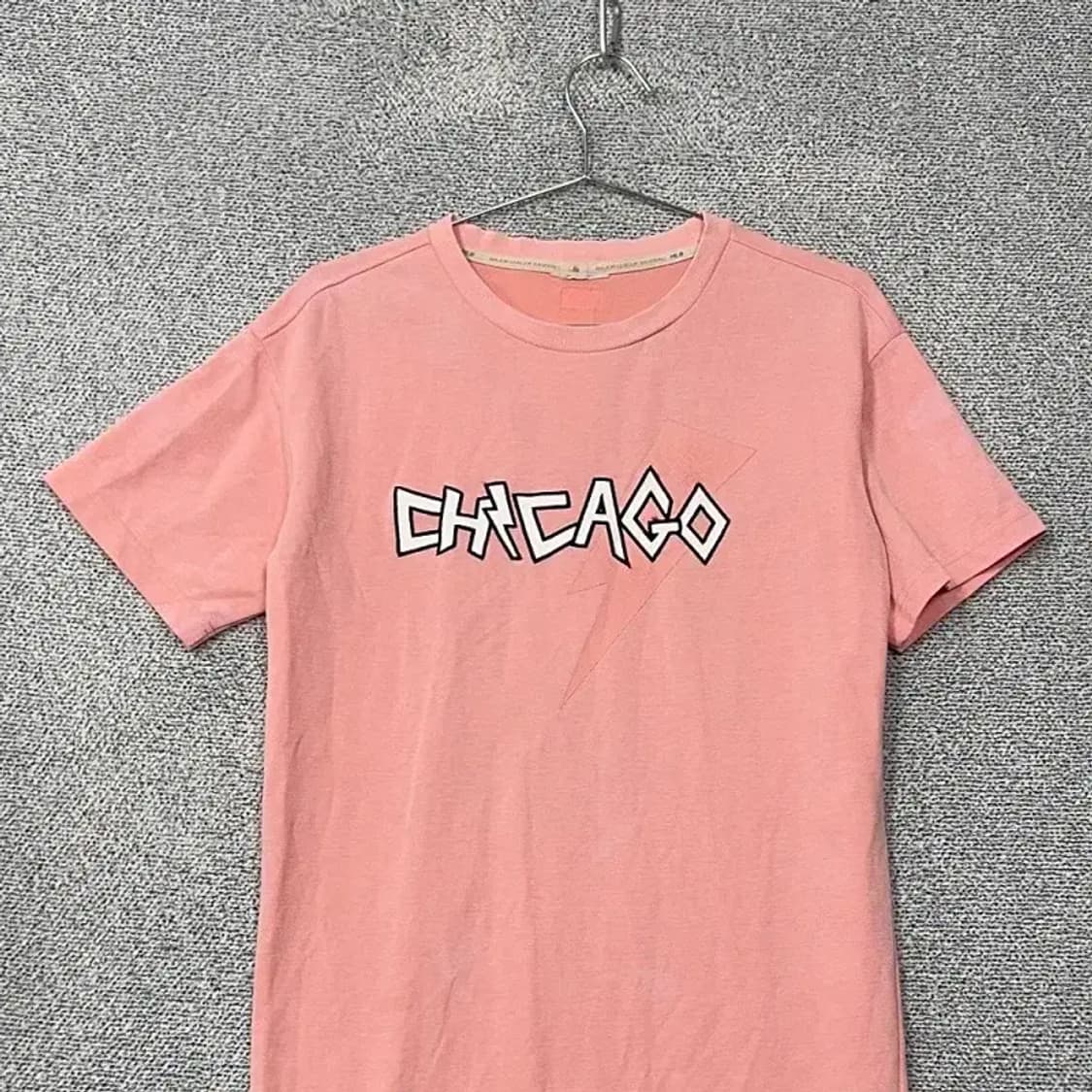 MLB 시카고 로고 연핑크 반팔 원피스 85 상품이미지3