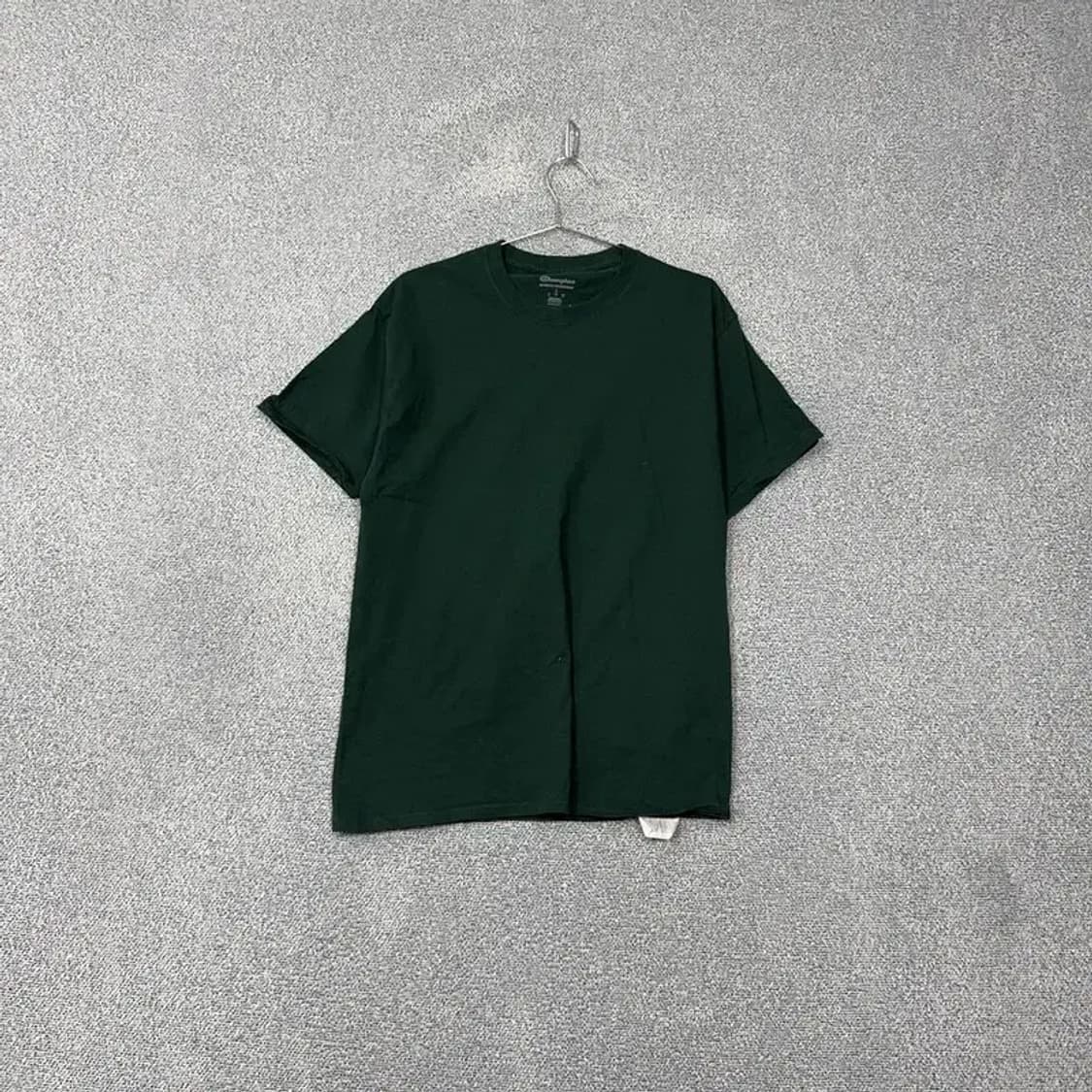 챔피온 그린 무지 반팔 티 L 상품이미지1