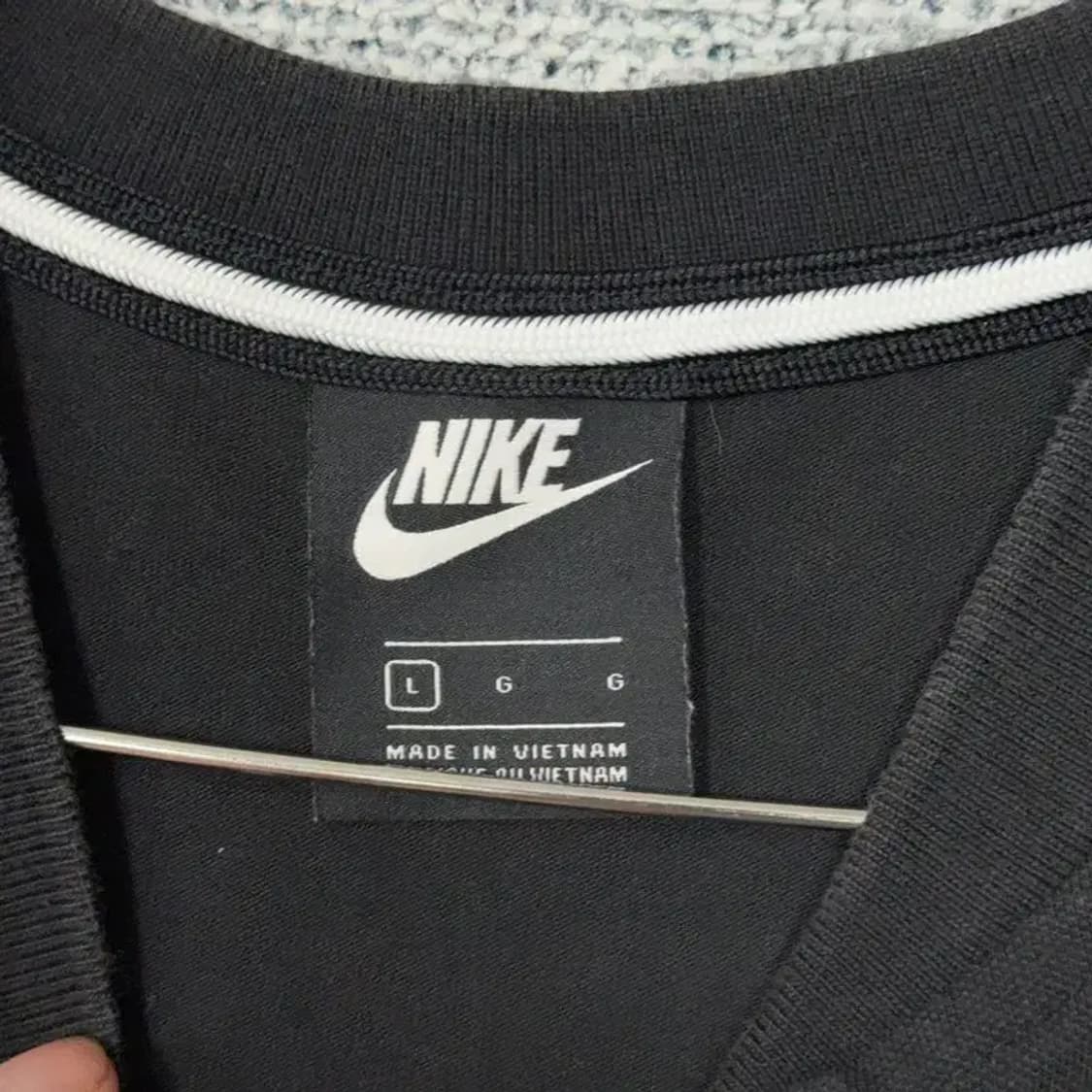 나이키 블랙 캐주얼 남성 반팔 카라티 L 상품이미지5