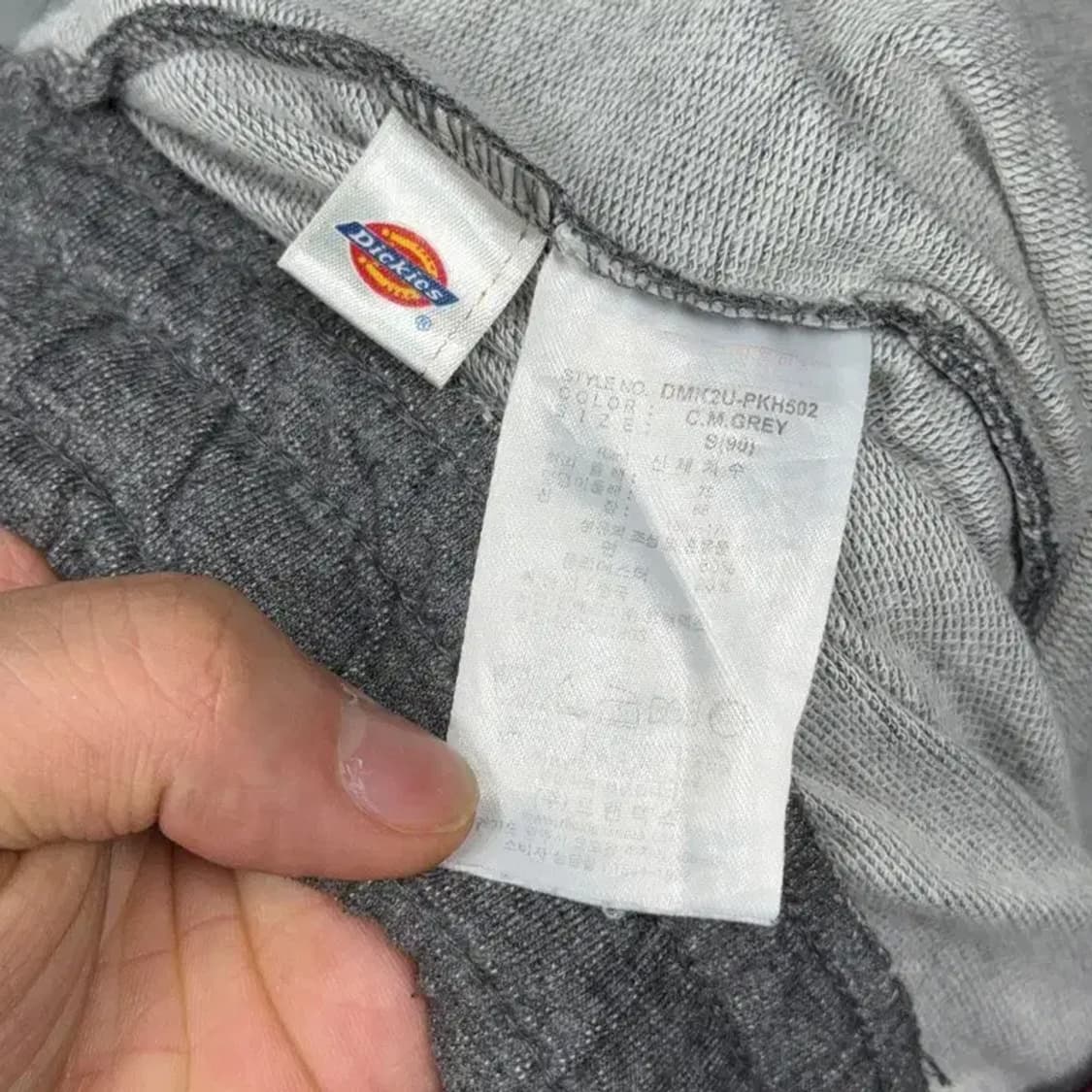 디키즈 그레이 로고 코튼 반바지 SMALL 상품이미지4