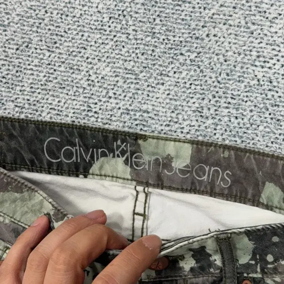 캘빈클라인 빈티지 밀리터리 패턴 팬츠 29 상품이미지5