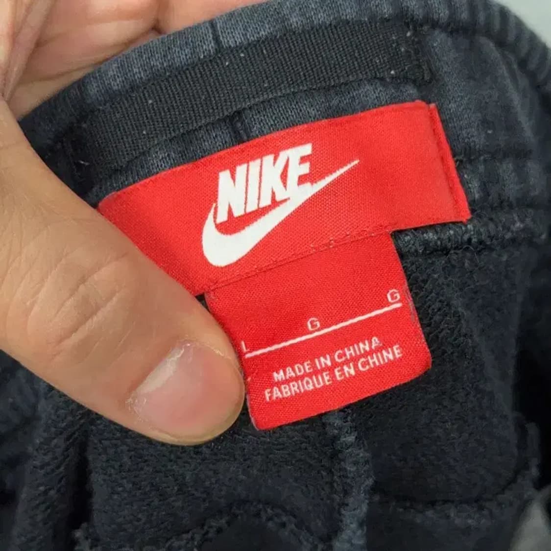 나이키 블랙 로고 트레니이 팬츠 L 상품이미지5