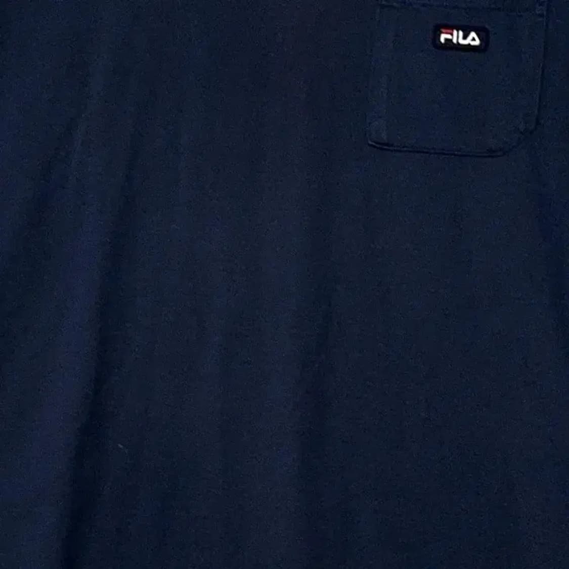 휠라 네이비 로고 포켓 반팔 티 110 상품이미지5