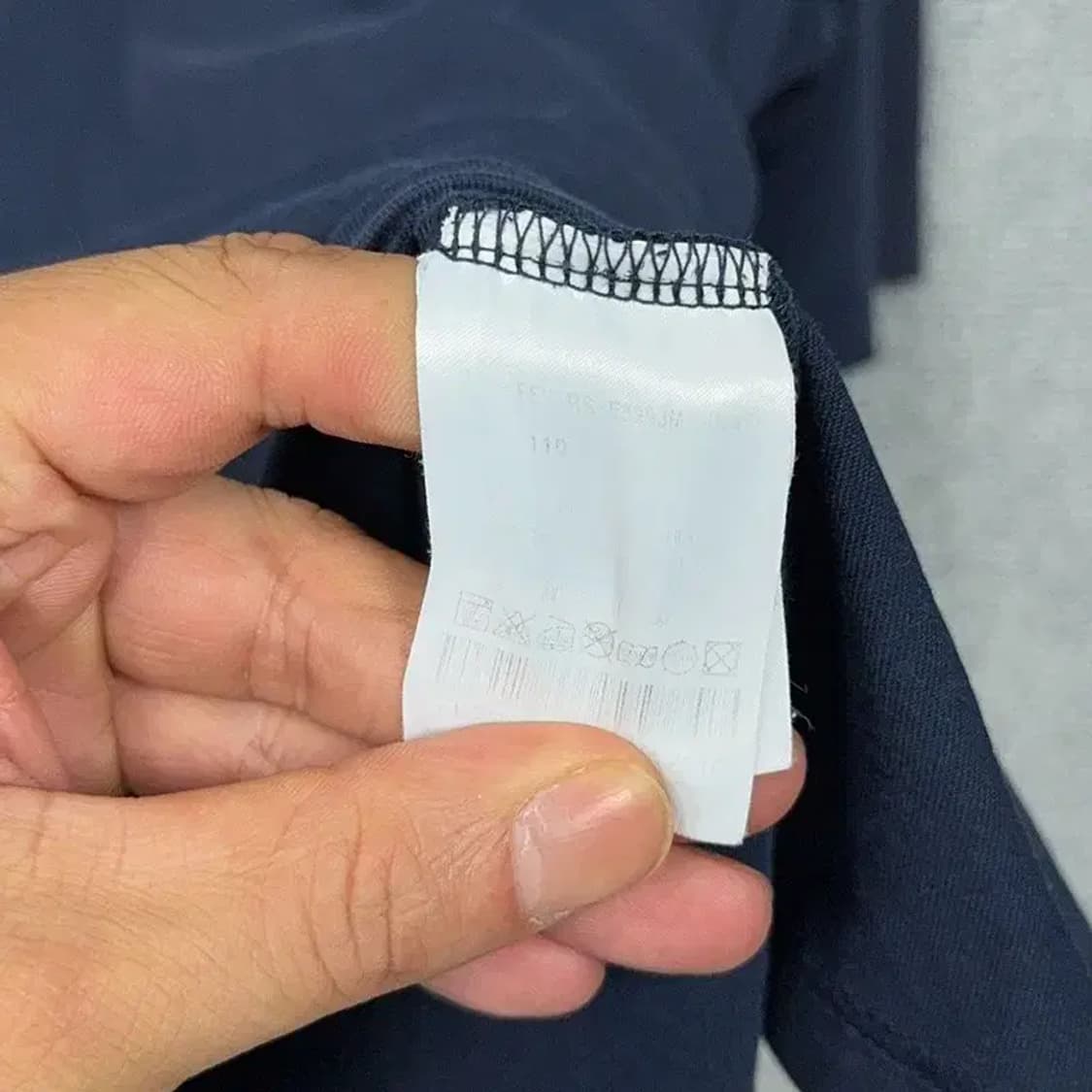 휠라 네이비 로고 포켓 반팔 티 110 상품이미지7