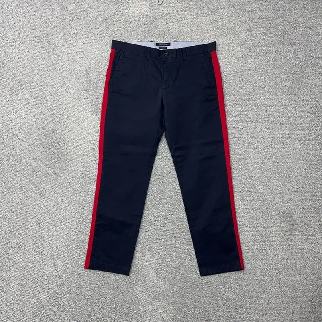 타미힐피거 커스텀핏 네이비 코튼 팬츠 32 32 상품이미지1