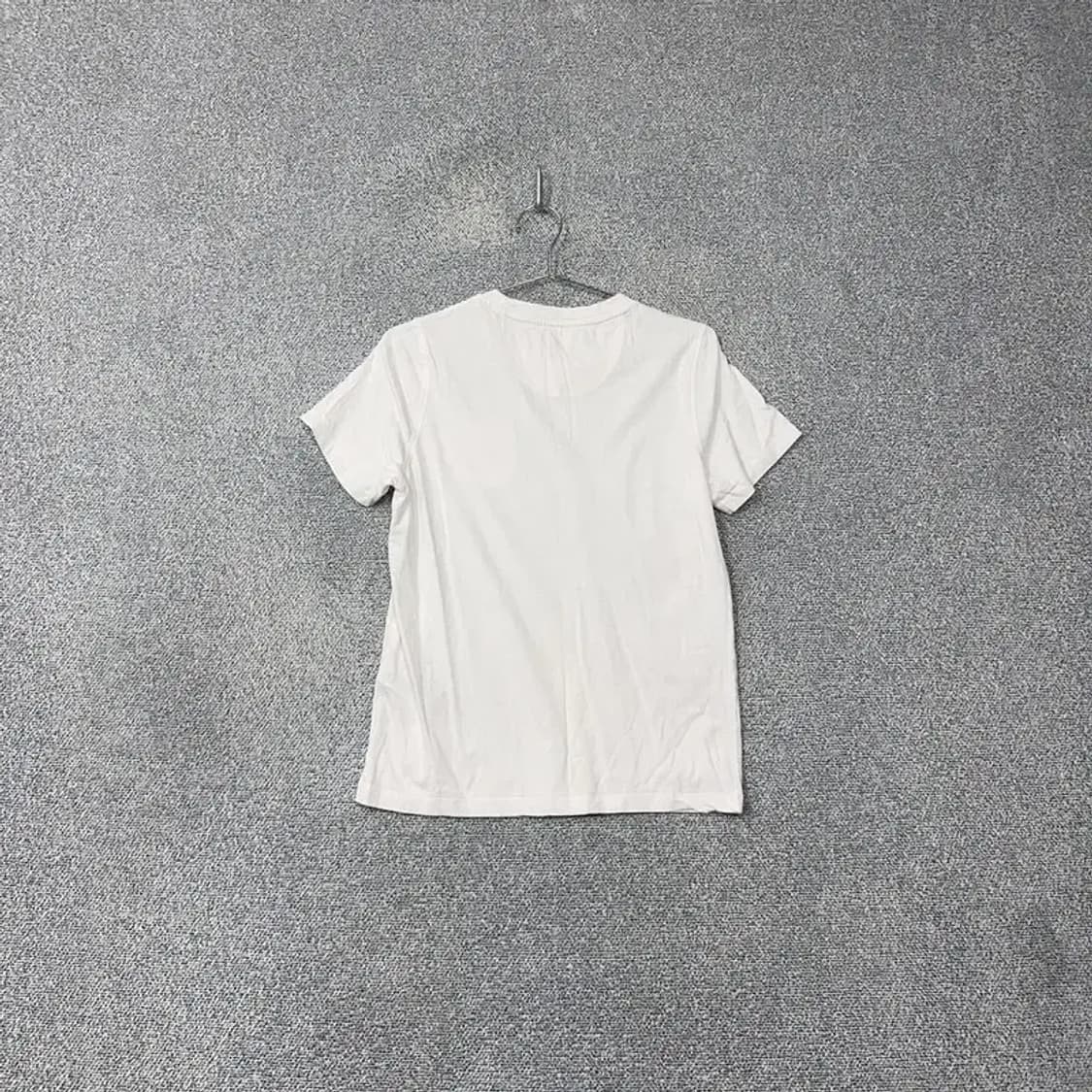 폴로아쎈 화이트 캐주얼 로고 반팔 티 M 상품이미지2