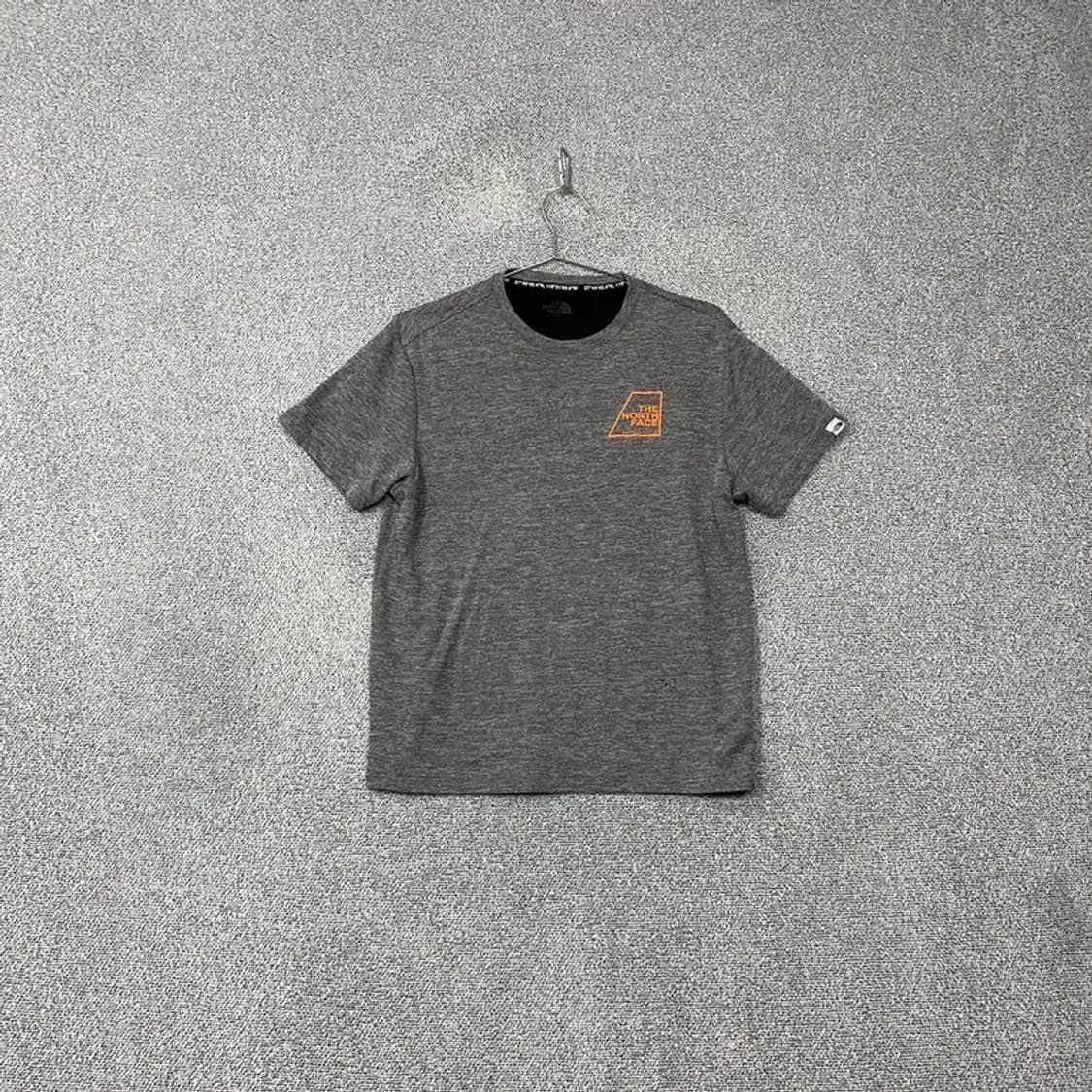노스페이스 그레이 로고 기능성 반팔 티 100(L) 상품이미지1