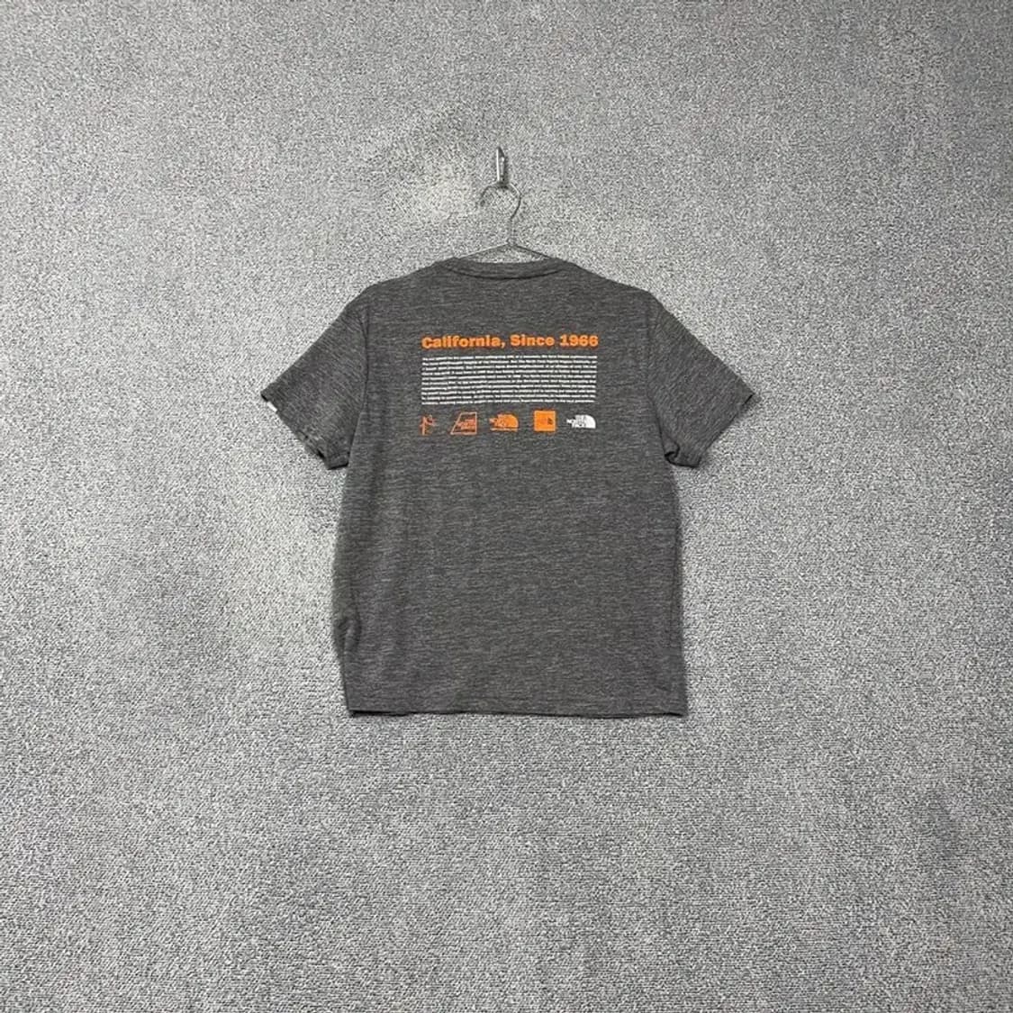 노스페이스 그레이 로고 기능성 반팔 티 100(L) 상품이미지2