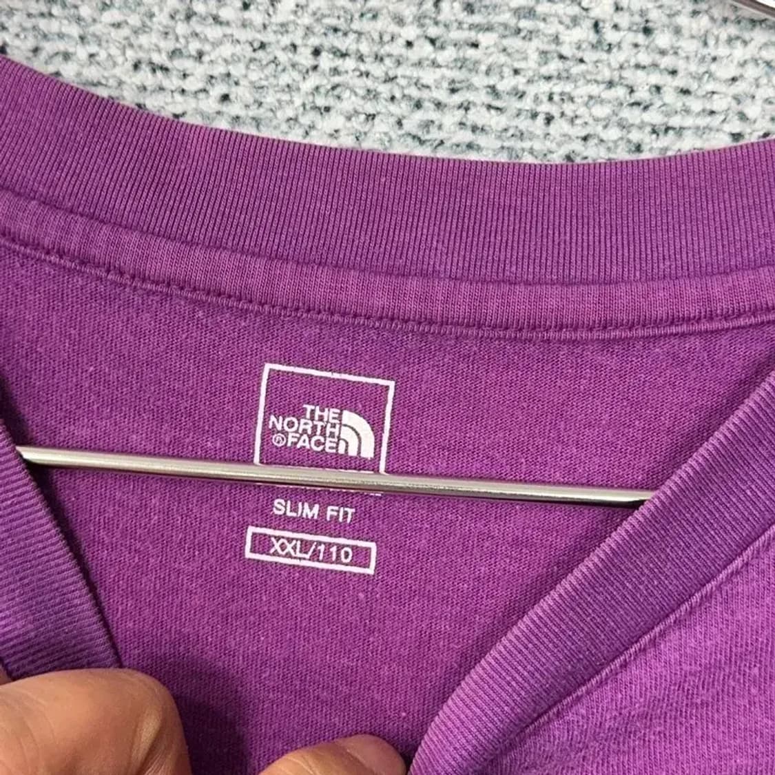 노스페이스 퍼플 로고 오버핏 반팔 티 XXL/110 상품이미지3