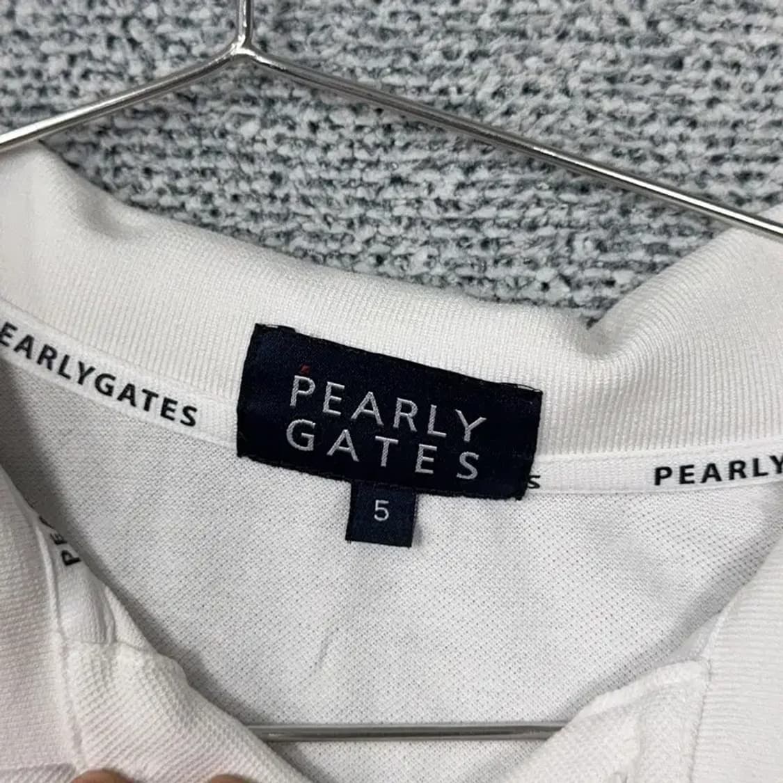 파리게이츠 골프 남성 화이트 반팔 카라티 100 상품이미지5